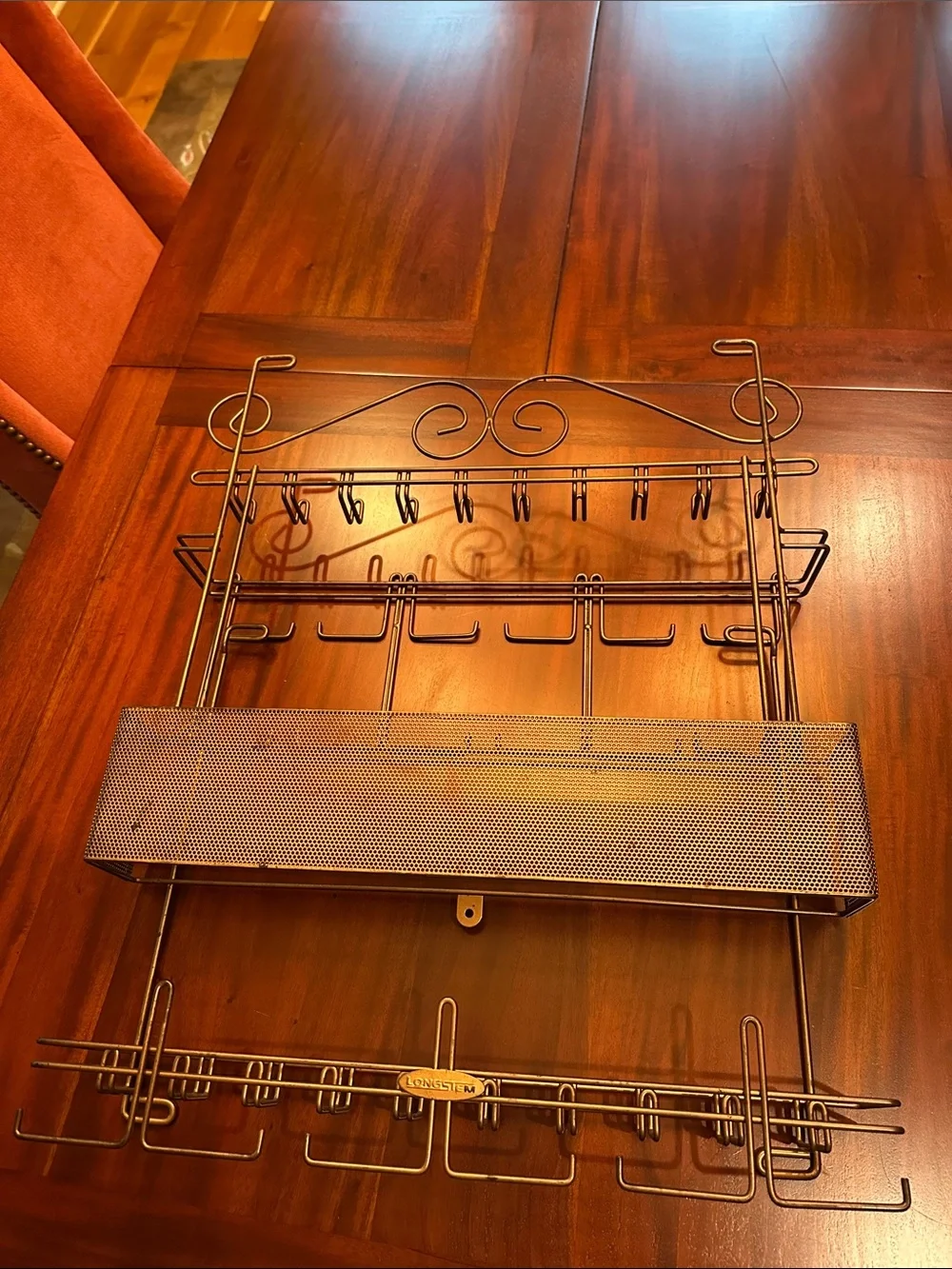 LongStem Over The Door/Wall Jewelry Organizer In Bronze Display Over 300 Pieces